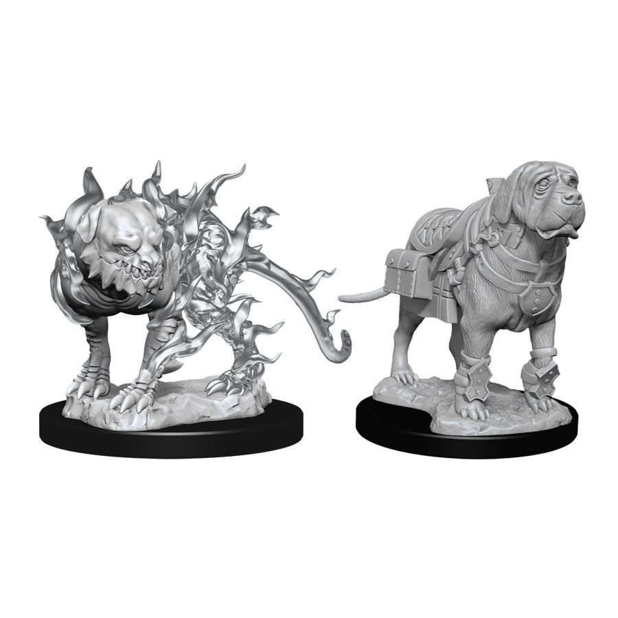 Dungeons & Dragons Nolzurs Marvelous Unpainted Miniatures: W11 Mastif & Shadow Mastif