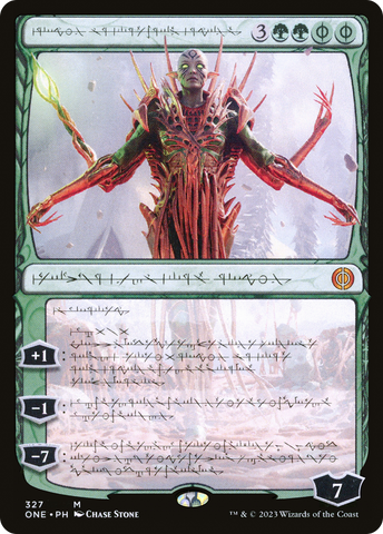 Nissa, Ascended Animist (Phyrexian) [Phyrexia: All Will Be One]