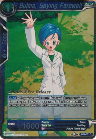 Bulma, Saying Farewell [BT7-033_PR]