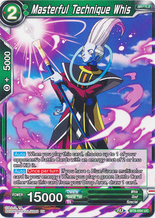 Masterful Technique Whis [BT8-054]