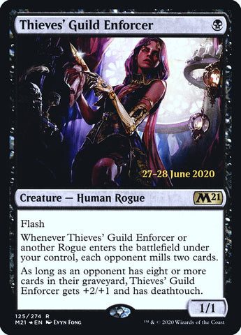 Thieves' Guild Enforcer  [Core Set 2021 Prerelease Promos]