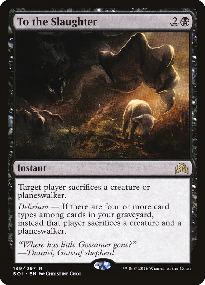 To the Slaughter [Shadows over Innistrad]