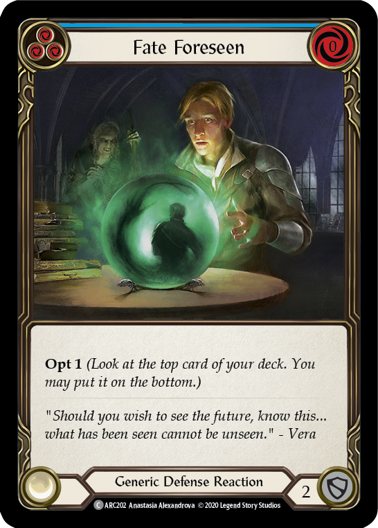 Fate Foreseen (Blue) [ARC202] Unlimited Rainbow Foil