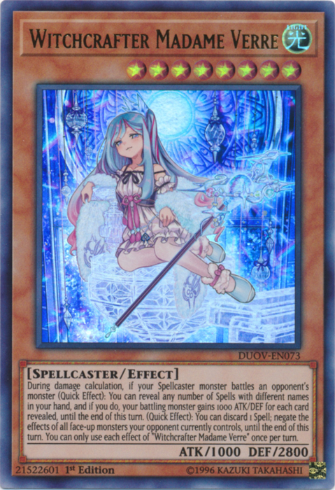 Witchcrafter Madame Verre [DUOV-EN073] Ultra Rare