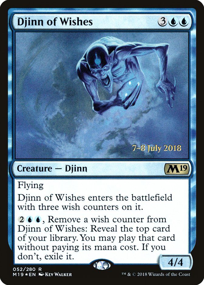 Djinn of Wishes  [Core Set 2019 Prerelease Promos]