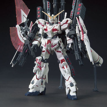 HGUC 1/144 RX-0 Unicorn Gundam (Destroy Mode) Red Color