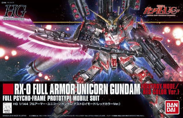 HGUC 1/144 RX-0 Unicorn Gundam (Destroy Mode) Red Color