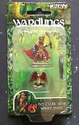 Wardlings Miniatures: Boy Cleric with Winged Snake