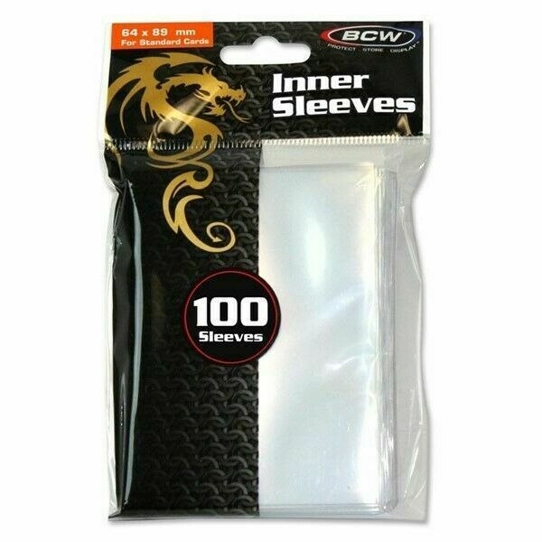 BCW Side-Load Inner Sleeves Standard - Clear (100-Pack)