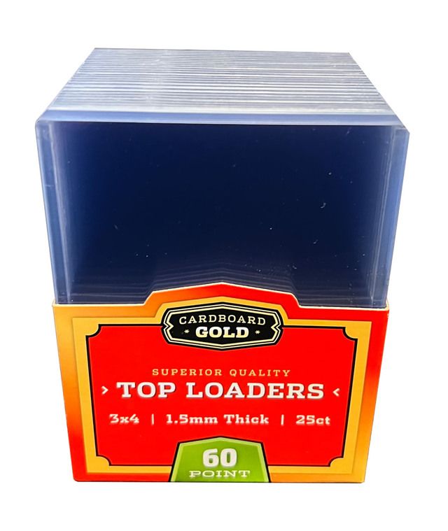 Cardboard Gold Top Loaders - 60 Pt